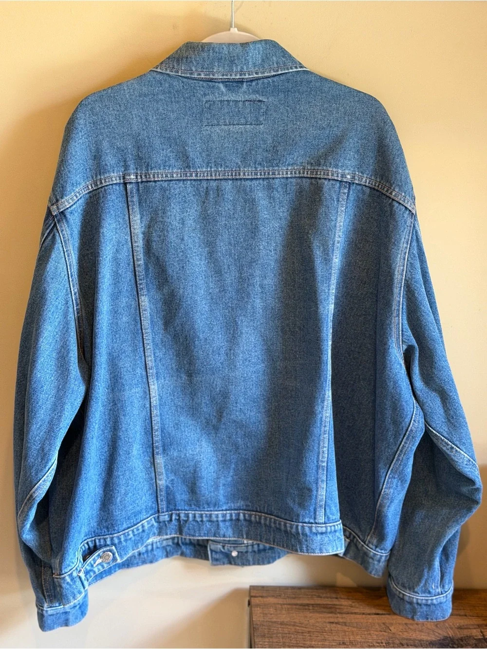 Vintage Wrangler Denim Jacket Hero  Trucker Blue Sz 3XL